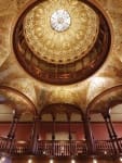 The hand-crafted dome in the foyer of the former Ponce de Leon Hotel, now Flagler College