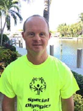 Lee Scharf, Special Olympian from Pompano Beach