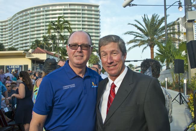 Broward County Commissioner Lamar Fisher and Pompano Beach Mayor Rex Hardin Photo's by Jeff Graves