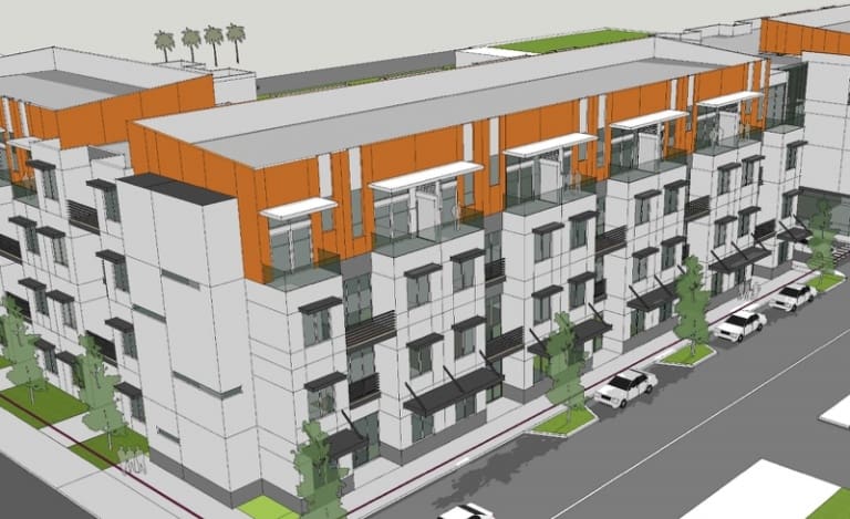 Hand-Out photo of proposed Pompano Beach Art Lofts construction project
