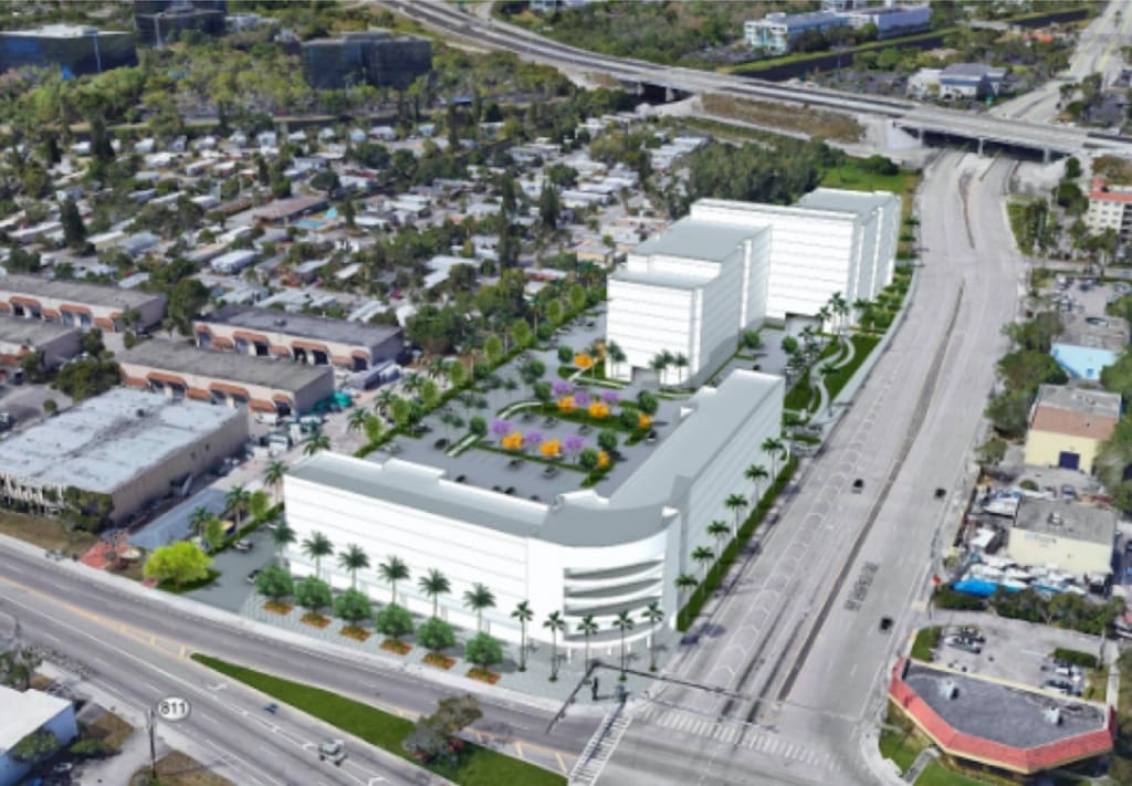 Pompano Beach Dixie Highway Development: Junkyard To Become Large Residential, Retail Project on SW corner of West McNab Road and South Dixie Highway. Aviara East