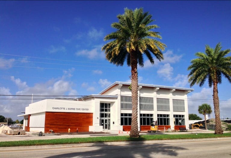 The Charlotte Burrie Civic Center main building In Pompano Beach
