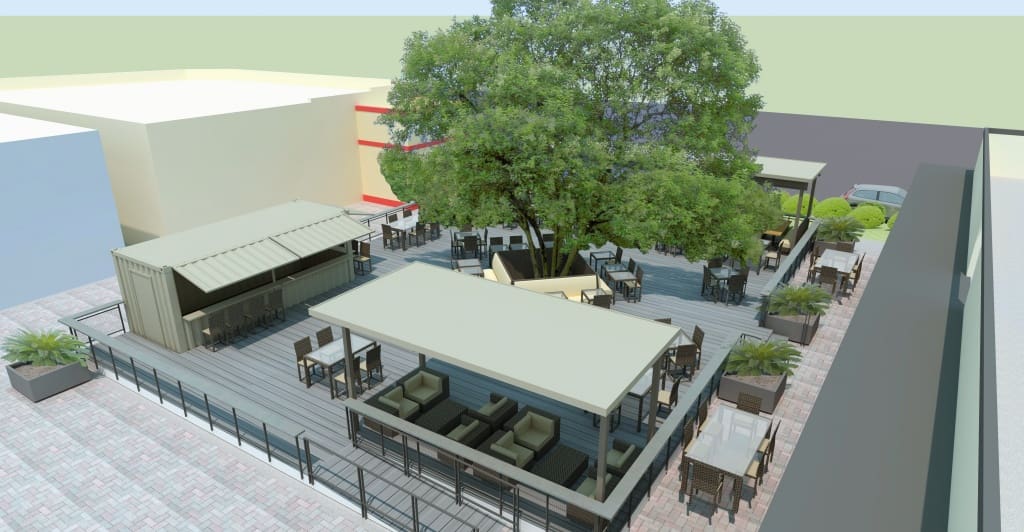 New Public Plaza And Restaurant Are Getting Ready For Construction In Old Town
